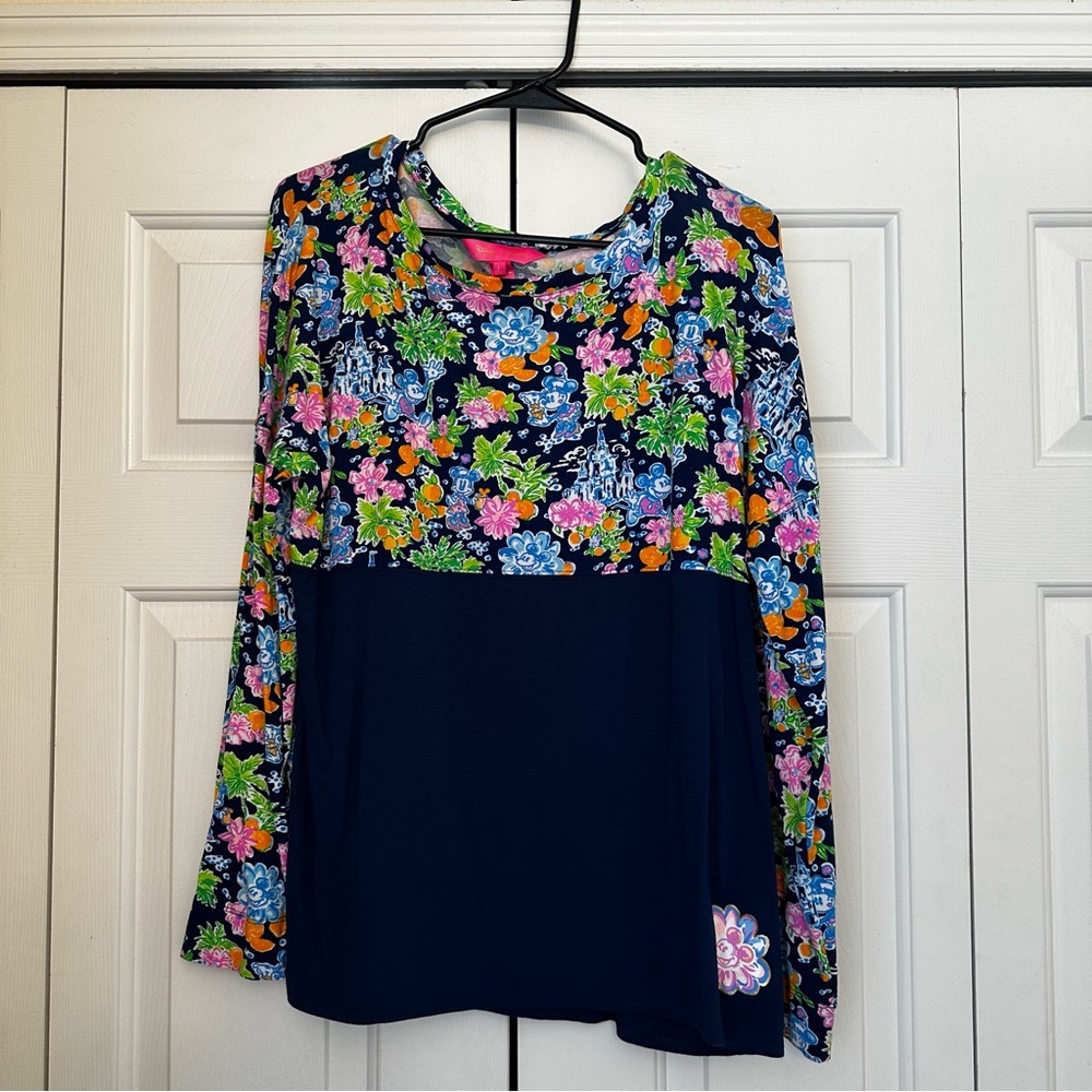LILLY PULITZER DISNEY SHIRT SIZE LARGE